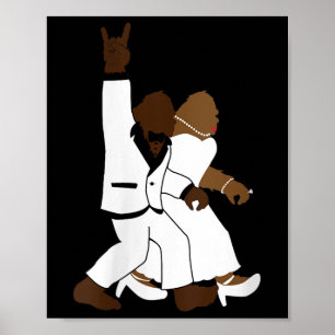 Póster Rock para mujeres en bicicleta N Roll Regalo Boda 