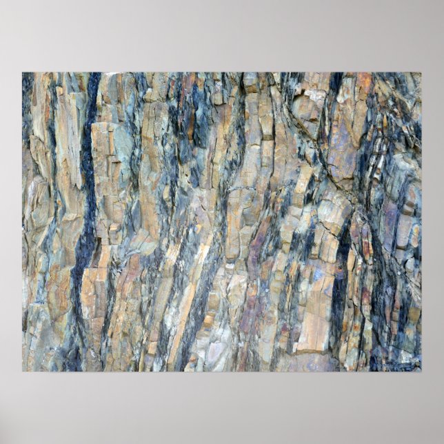 Póster Rock plegado en el Parque Nacional Olímpico (Frente)