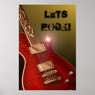 Póster ¡Rock! poster de guitarra