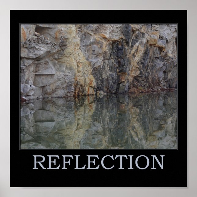 Póster Rock reflectante Wall Water 1 Inspirador (Frente)
