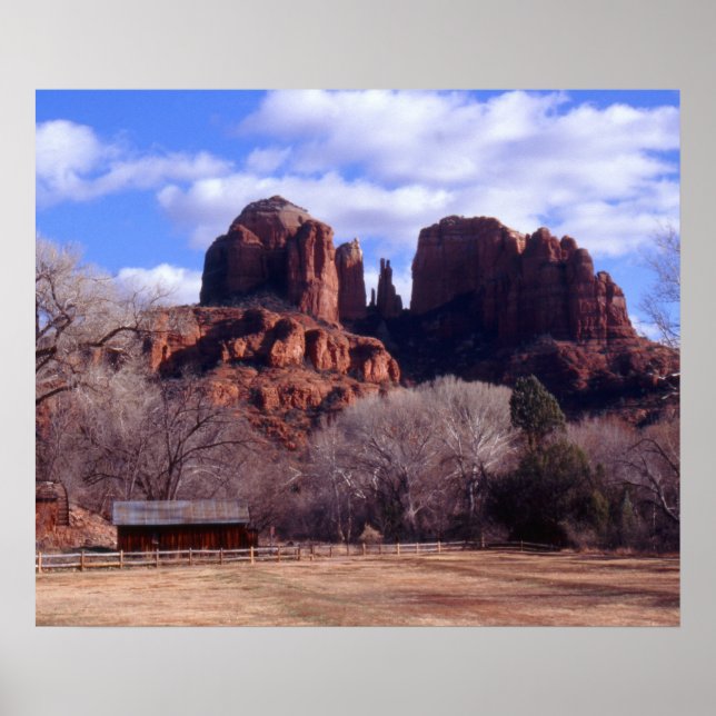 Póster Rock rojo Sedona (Frente)