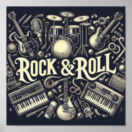 Póster Rock & Roll