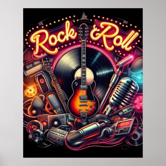 Póster Rock & Roll (Frente)