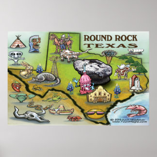 Póster Rock Round Rock Texas