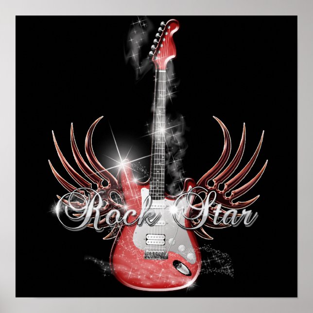 Póster Rock Star Guitar Wing poster (Frente)