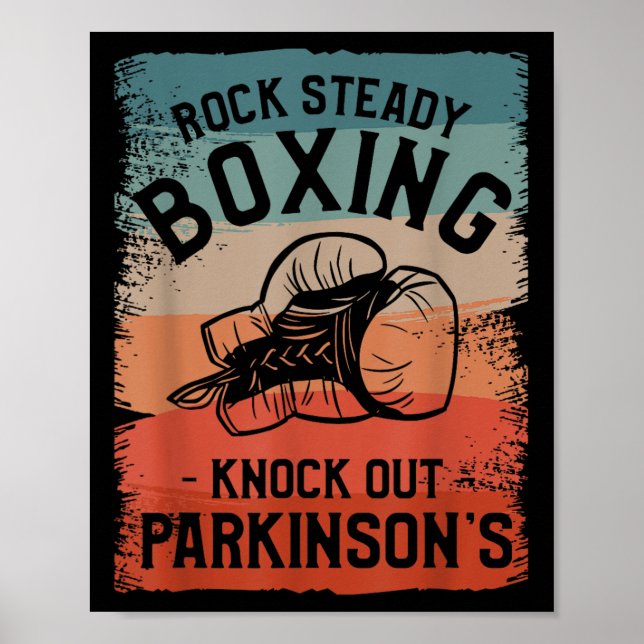 Póster Rock Steady Boxing echa a perder conciencia de los (Frente)