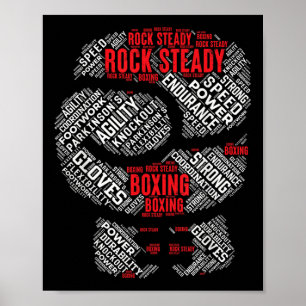Póster Rock Steady Boxing Glove Parkinsons