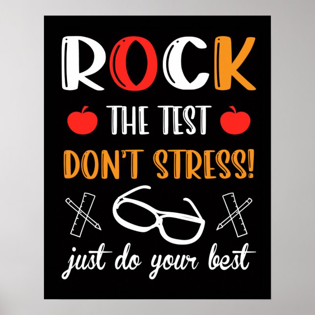 Póster Rock the Test (Frente)