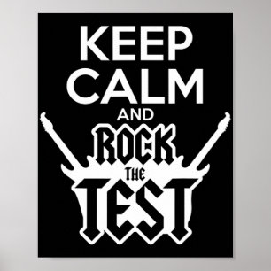 Póster Rock The Test Day Teacher Test State Idea Schoo