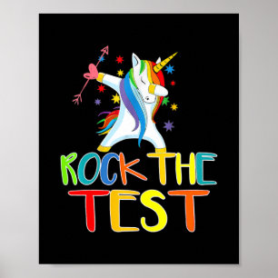 Póster Rock The Test Day Teacher Testing Squad