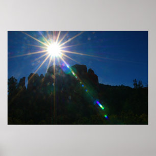 Póster Rock Vortex de catedral horizontal