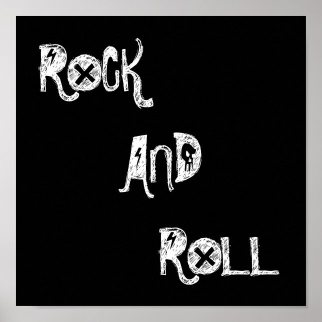 PÓSTER ROCK, Y ROLL (Frente)