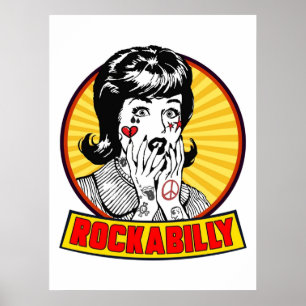 Póster rockabilly