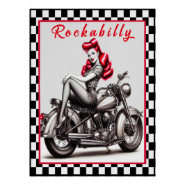 Poster Rockabilly Pinup.