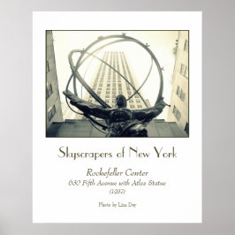 Póster 'Rockefeller Center & Atlas'