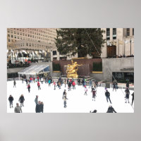Rockefeller Center Ice Skating Rink NYC Fotografía