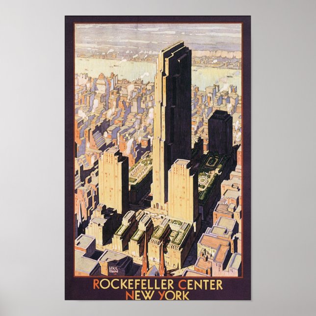 Póster Rockefeller Center New York (Frente)