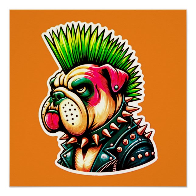 Póster ROCKER 2 DE PUNK DE bulldog (Anverso)