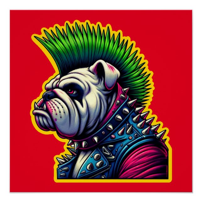 Póster ROCKER 3 DE PUNK DE bulldog (Anverso)