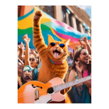 Rocker Cat naranja