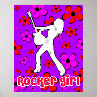 Póster Rocker Girl Poster