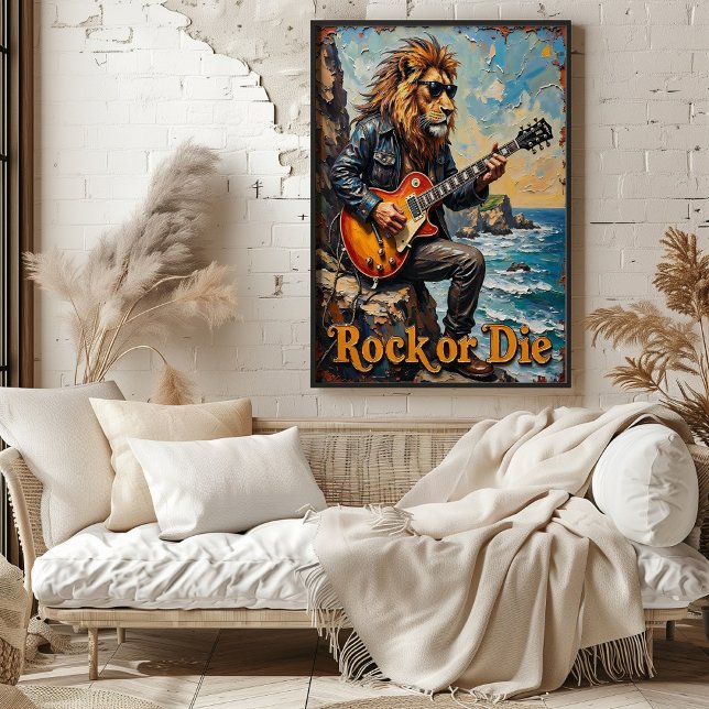Póster Rockero costero: León al borde (Subido por el creador)