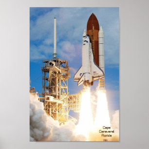Póster Rocket Launch Florida USA