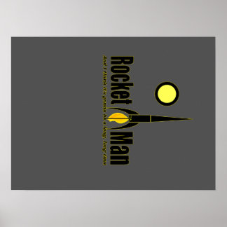 Póster rocket man