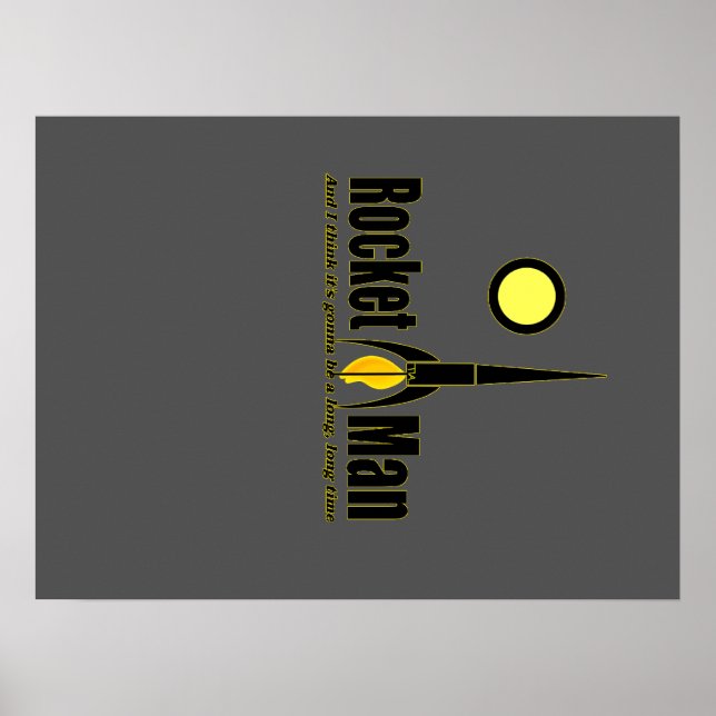 Póster rocket man (Frente)
