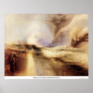 Póster Rockets y luces azules de José Mallord Turner