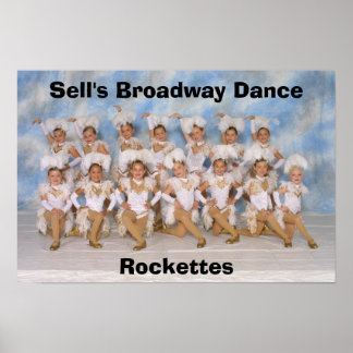 Póster Rockettes de baile de Broadway, poster de Vender
