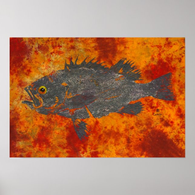 Póster Rockfish fundido - Poster de 19" x 13" (Frente)