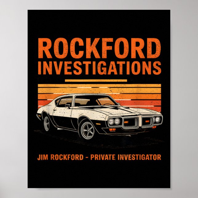 Póster Rockford Detective Agency - Rockford Files  (Frente)
