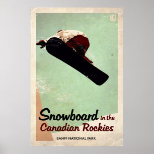 Póster Rockies canadienses - Efecto de cosecha