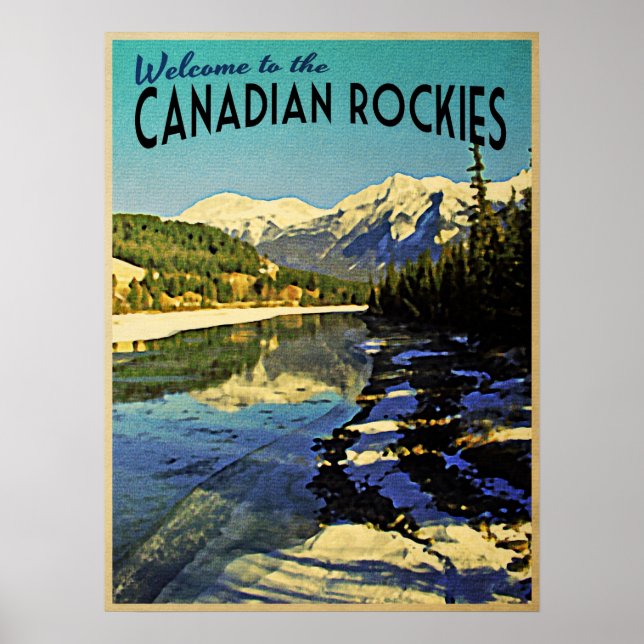 Póster Rockies de Canadá (Frente)