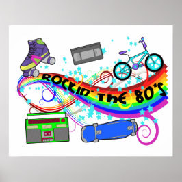 Póster Rockin Los 80