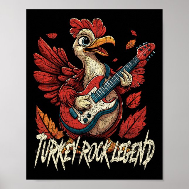 Póster Rockin' Turkey - Divertida guitarra musical de Acc (Frente)
