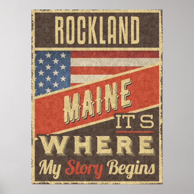 Póster Rockland Maine (Frente)