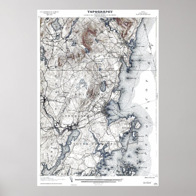 Póster Rockland, Maine 1906 (Frente)