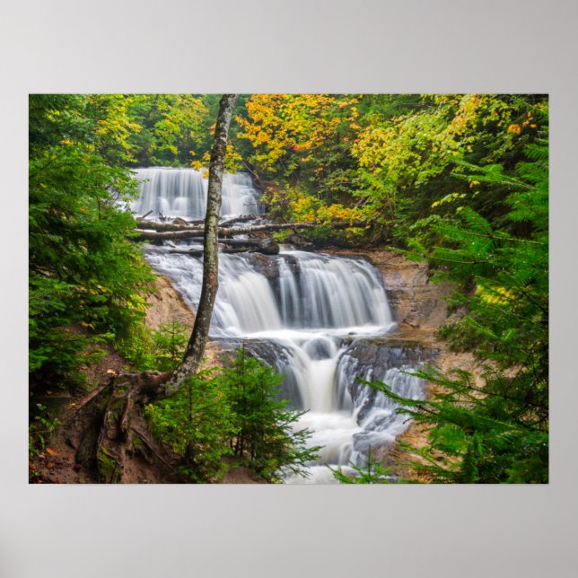 Póster Rocks National Lakeshore, Sable Falls (Frente)
