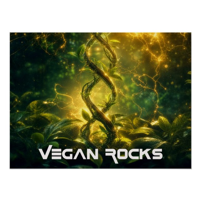 PÓSTER ROCKS VEGANOS (Anverso)