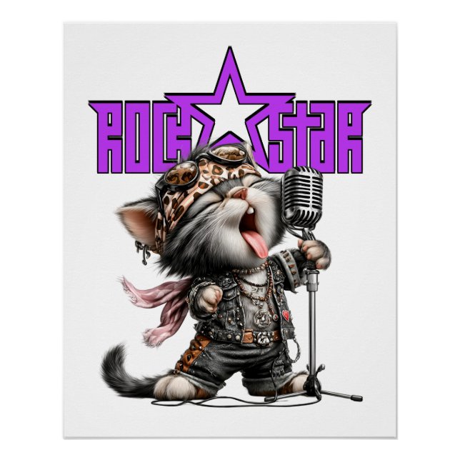 PÓSTER ROCKSTAR  (Anverso)