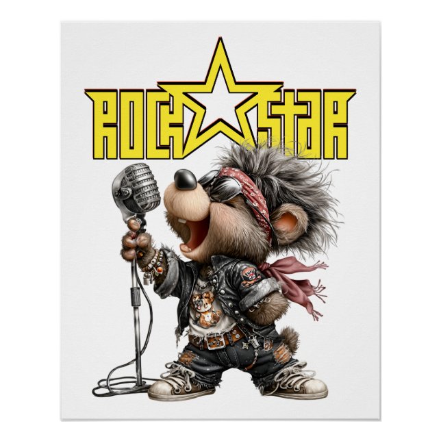 PÓSTER ROCKSTAR  (Anverso)