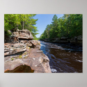 Póster rocky banks and forests at banning state park