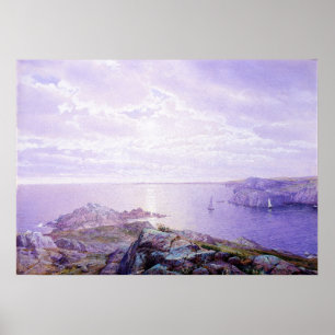 Póster Rocky Cove de William Trost Richards