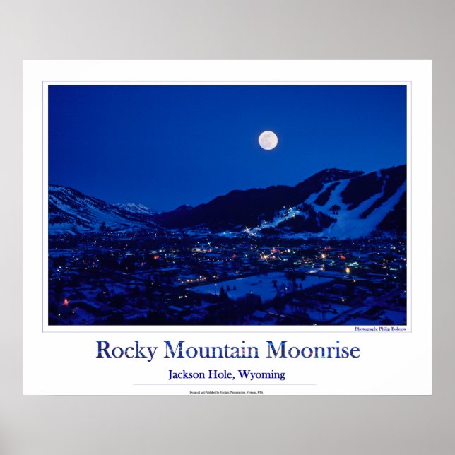 Póster Rocky Mountain Moonrise (Frente)