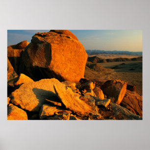 Póster Rocky Outcrop And Desert Valley, Richtersveld