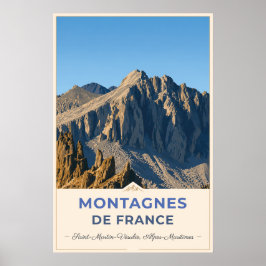 Póster Rocky Summits of the French Alps