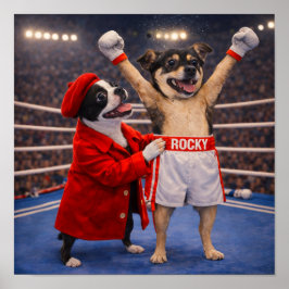 Póster "Rocky y Adrian"