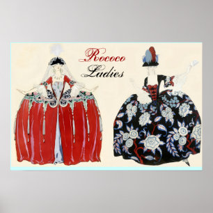 PÓSTER ROCOCO LADIA BELLEZA, DISEÑADOR DE CÓSTULOS DE MOD